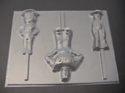 451sp Woodsman Fuzzy Lightyear Chocolate or Hard Candy Lollipop Mold